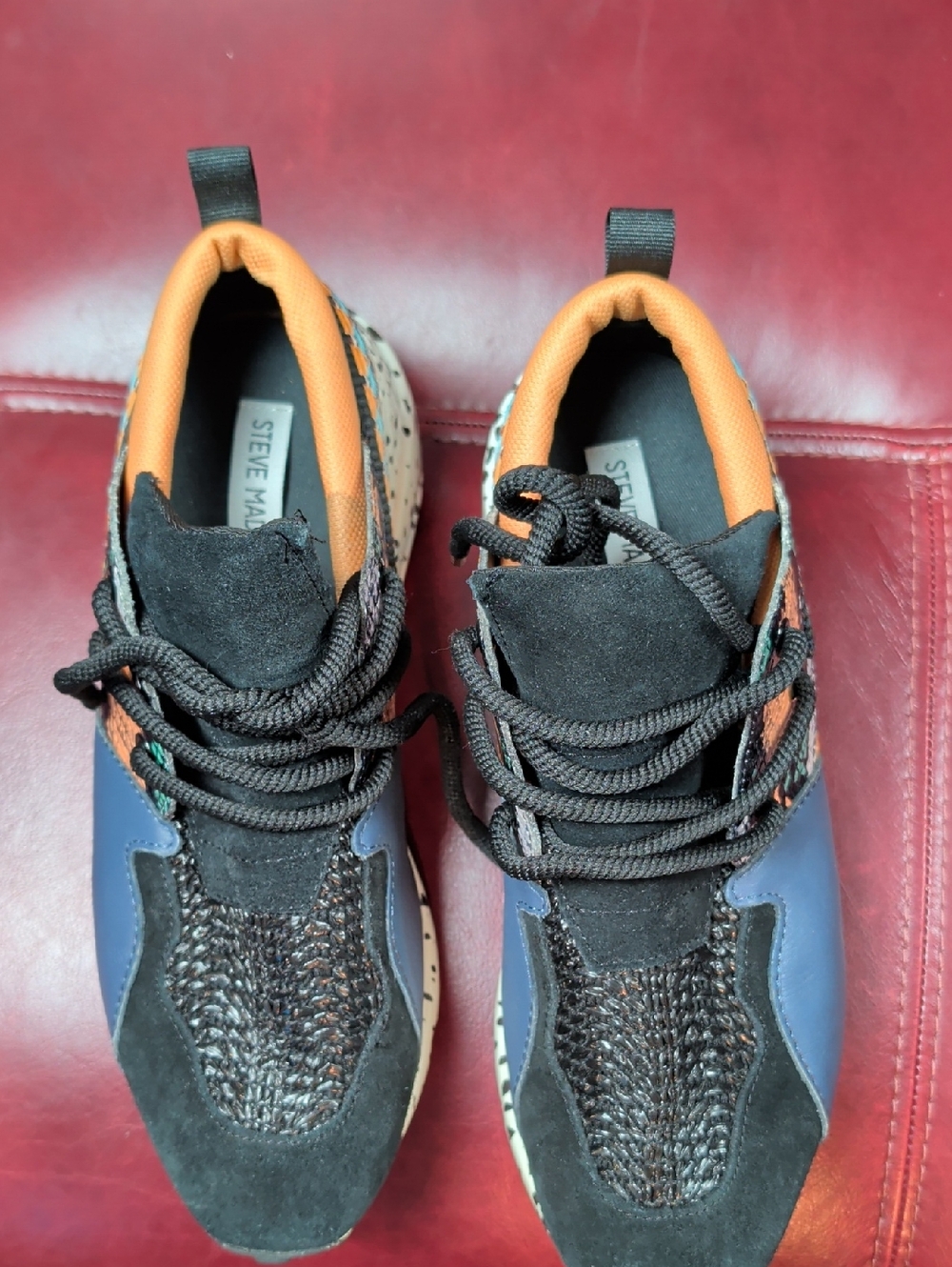 Steve Madden Cliff Aztec Leather Women's Athletic Sneaker Shoe 9.5 - Picture 4 of 8